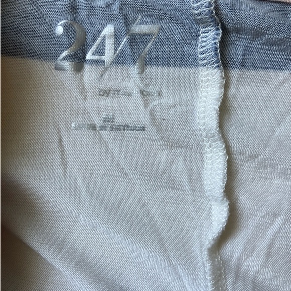 Maurices Striped Knot Front Short Sleeve rayon Tee - Picture 4 of 5